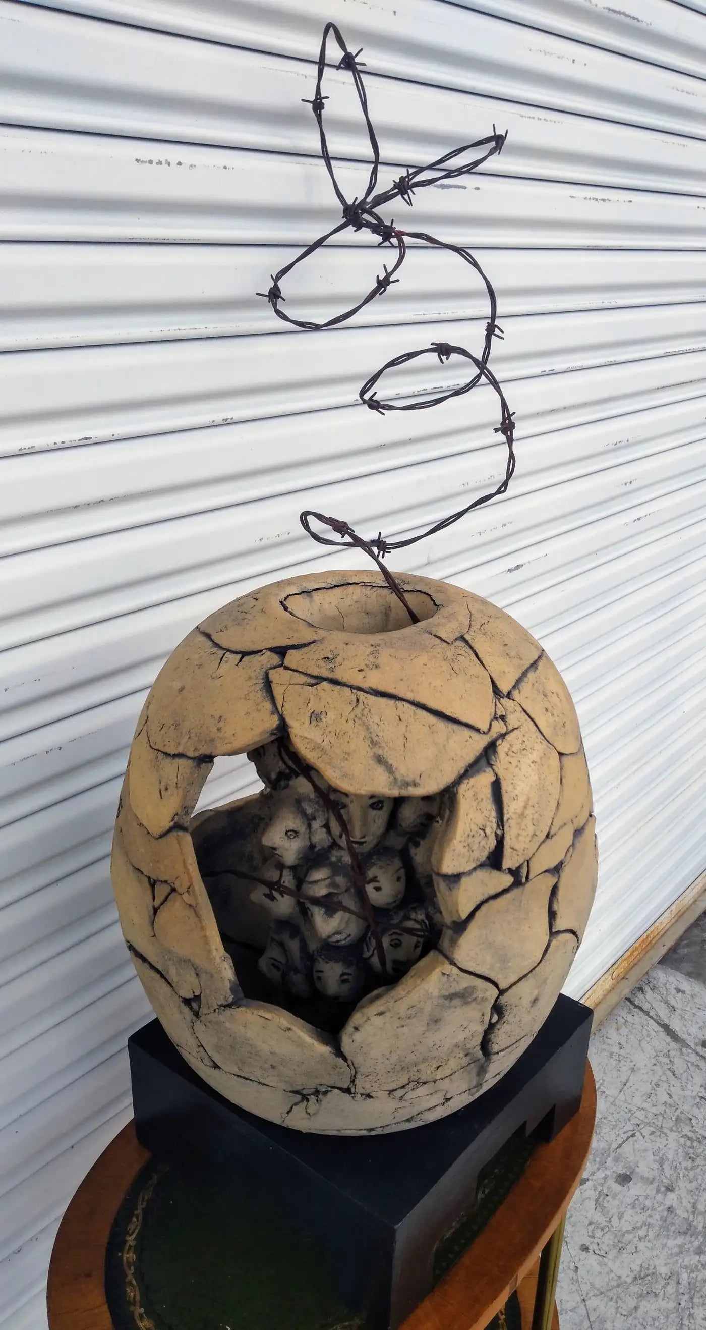 In Search of Wisdom ceramic sculpture by Bruny Graves