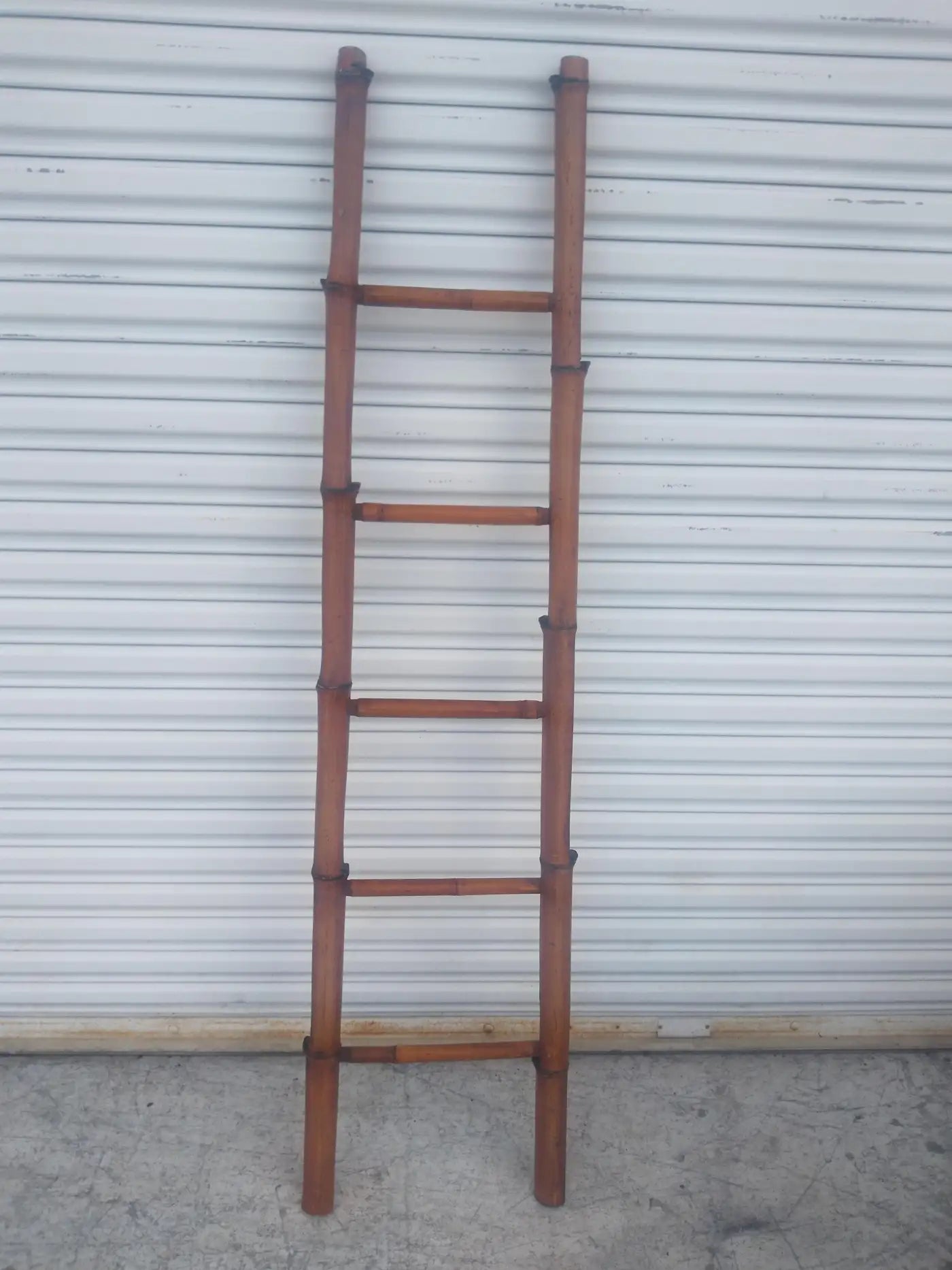 Bamboo 5 step ladder