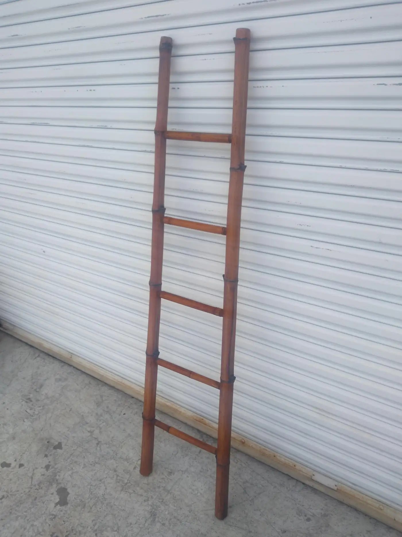 Bamboo 5 step ladder