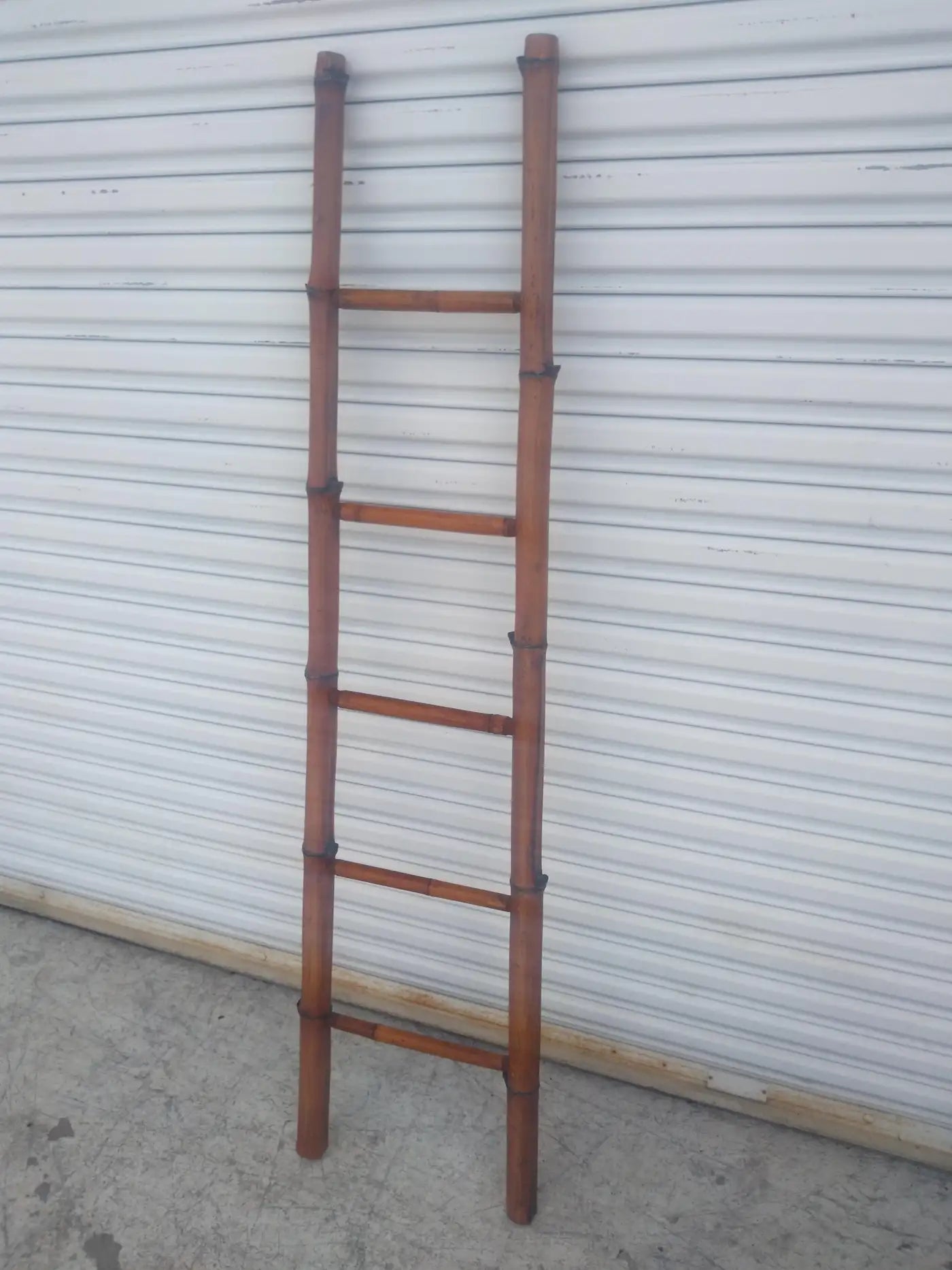 Bamboo 5 step ladder