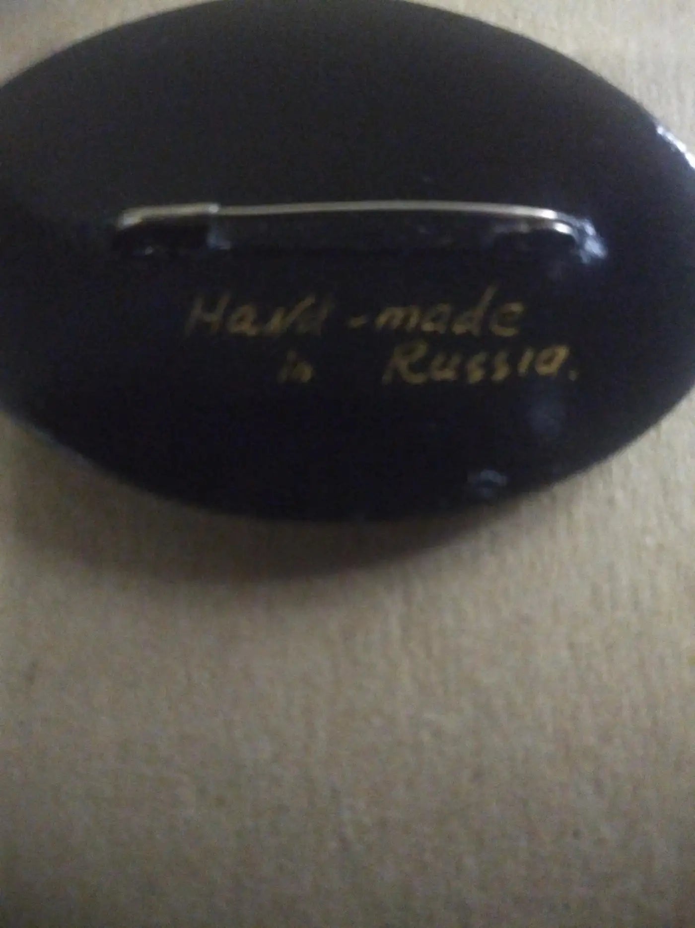 Hand-painted Russian lacquer box with intricate design