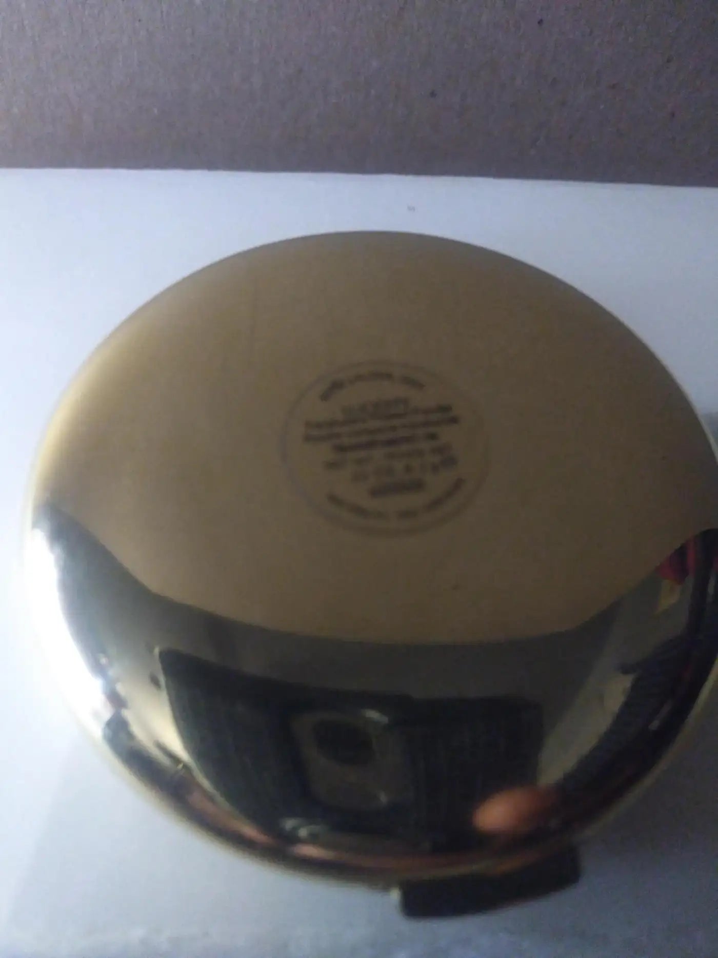 1994 Este Lauder America The Beautiful Gold Tone Compact w/ Enamel and CZ