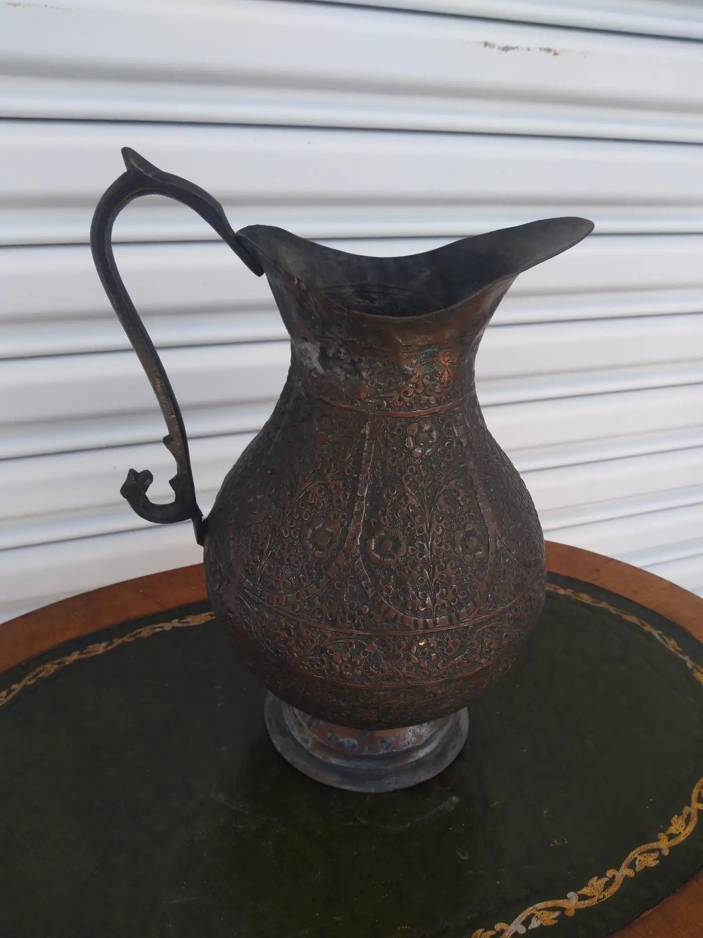 Hand-Crafted Metal Middle Eastern Pitcher | Metro Retro Furniture ...
