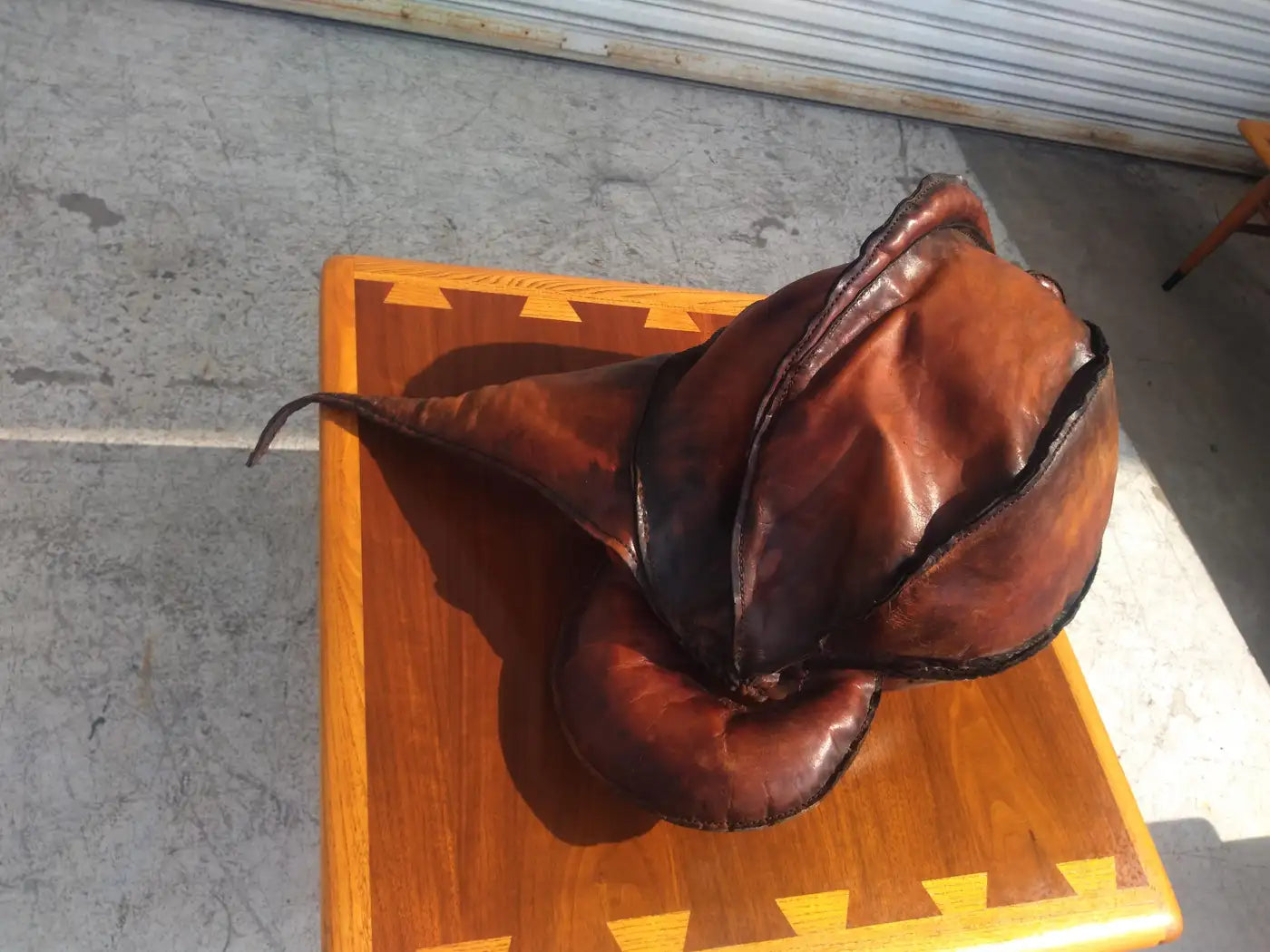 Deru Style Abstract Leather Sculpture