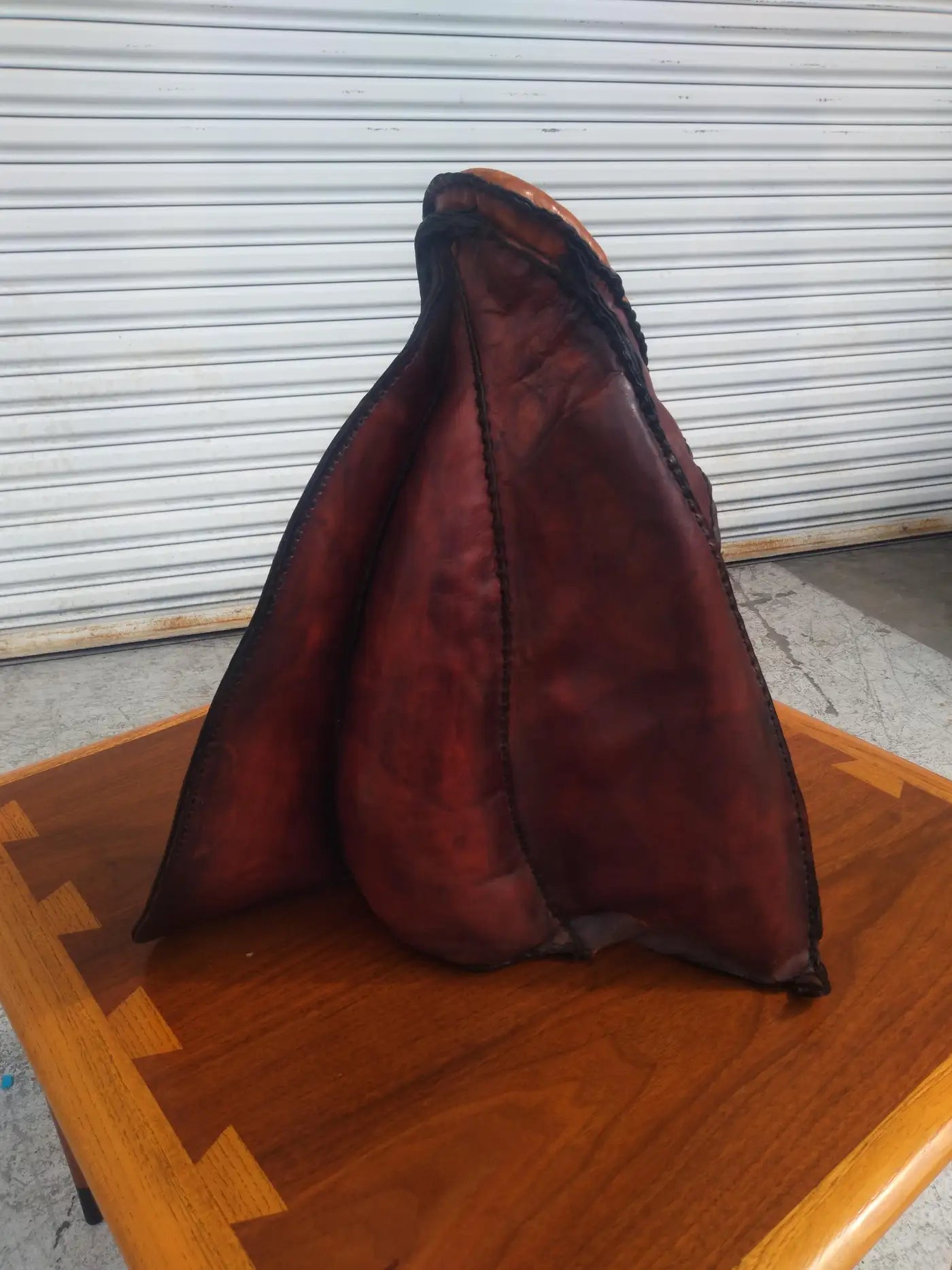 Abstract Deru Style Leather Sculpture