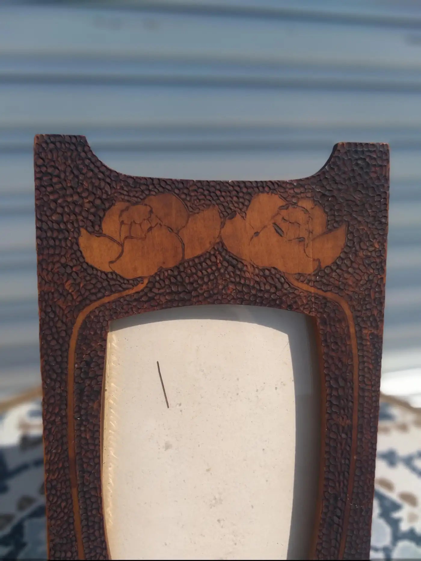 19th Century Hand Carved Photo Picture Frame