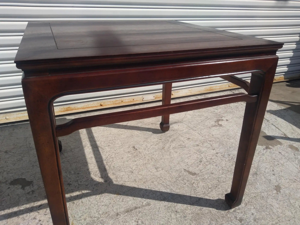 Henredon Walnut Ming Style Side Table
