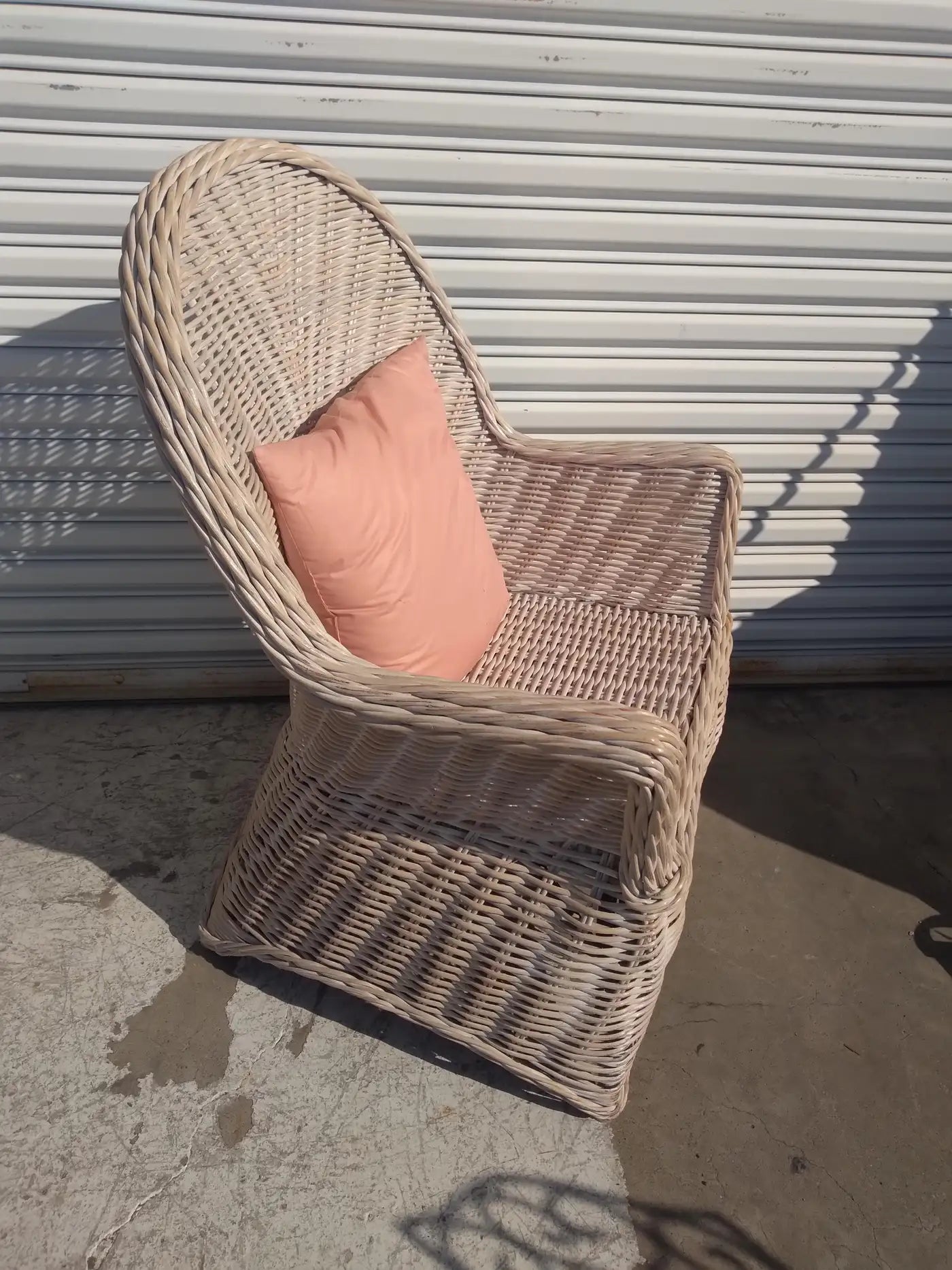 Boho Chic Bamboo and Rattan Lounge Chair