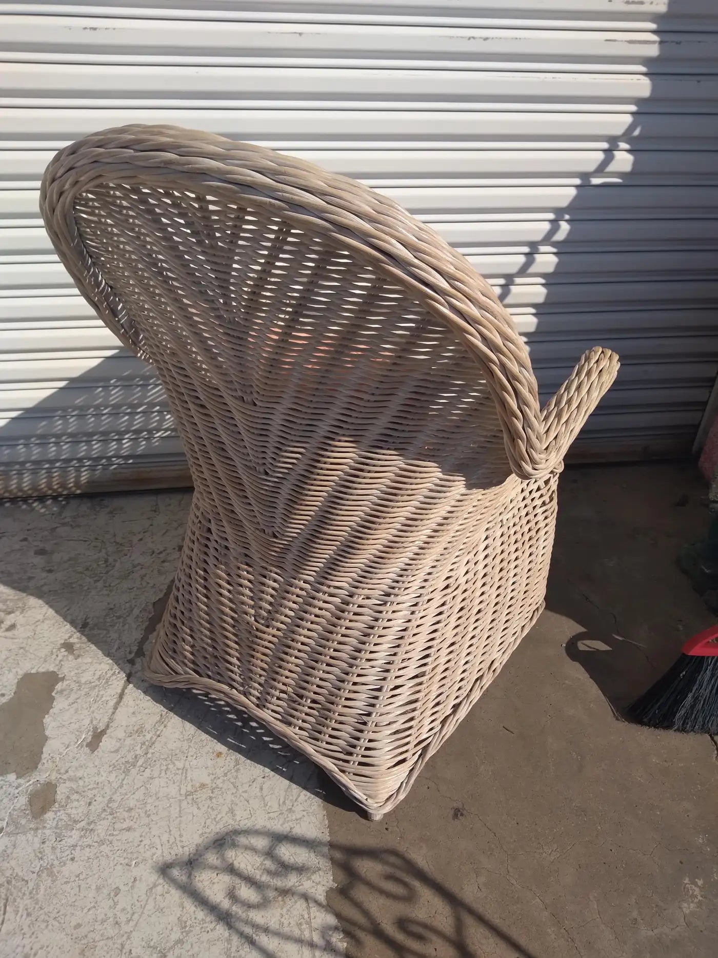 Boho Chic Bamboo and Rattan Lounge Chair