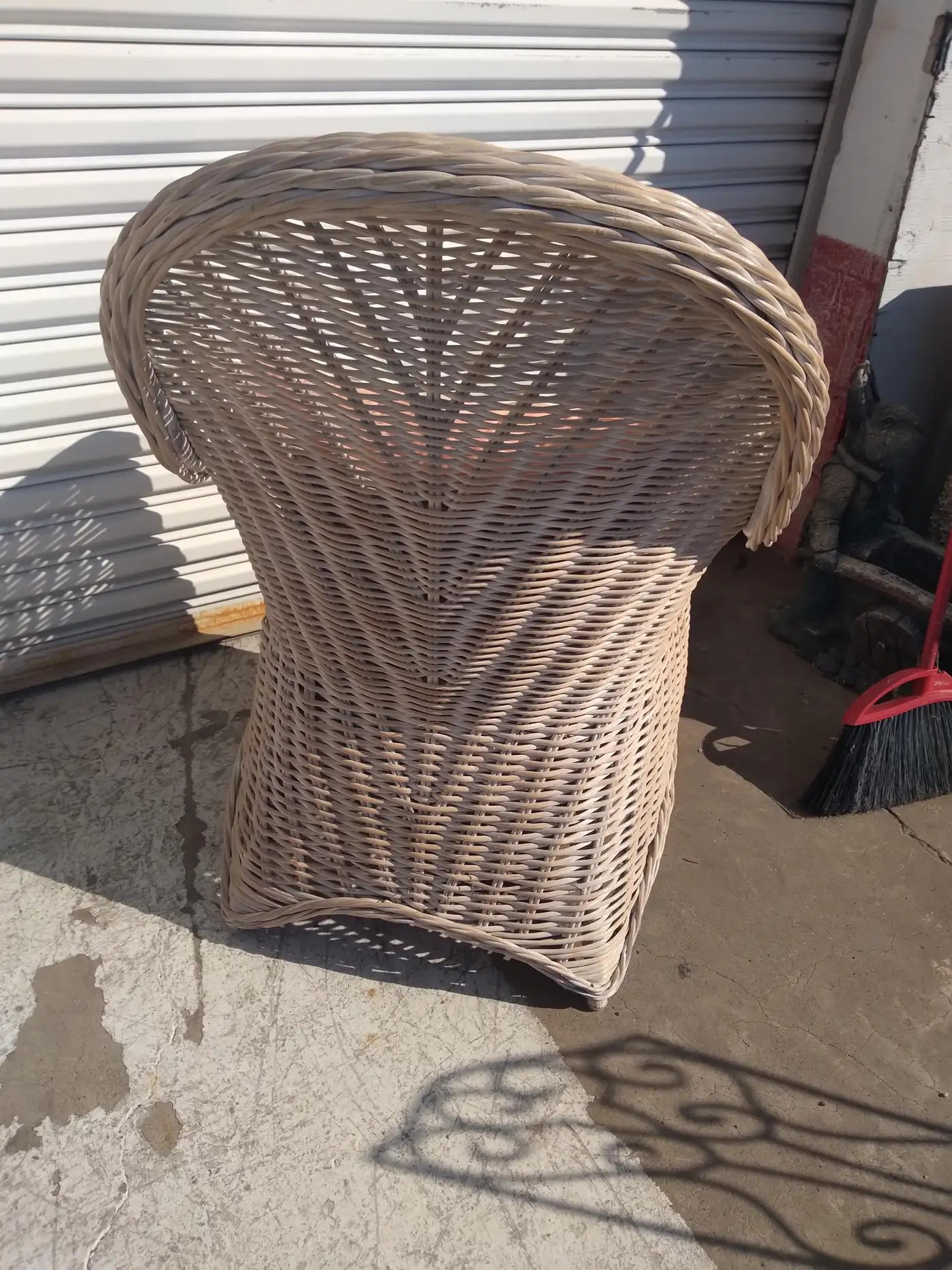 Boho Chic Bamboo and Rattan Lounge Chair