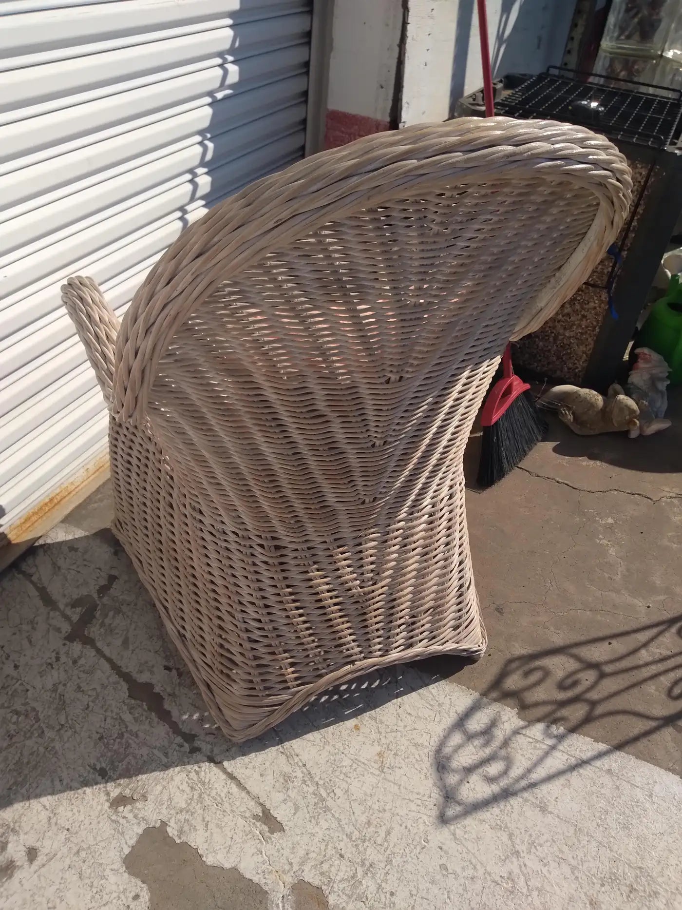 Boho Chic Bamboo and Rattan Lounge Chair