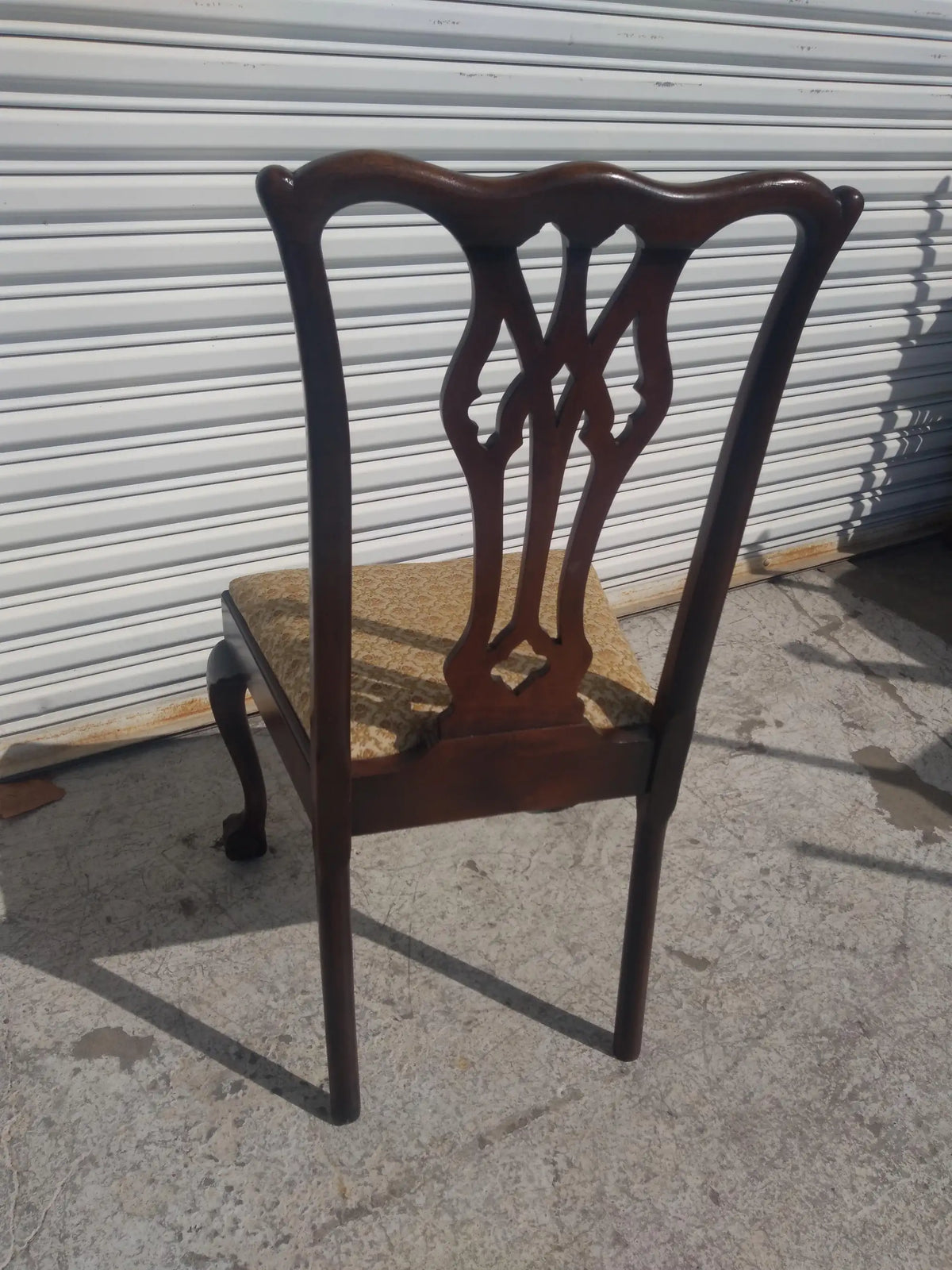 Set of 6 Walnut Chippendale Ball & Claw Style Dining Chairs