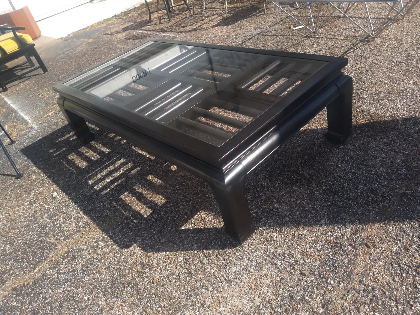 Traditional Ming style fretwork coffee table by Century Furniture