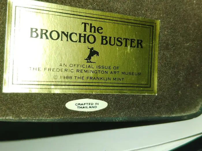 Bronco Buster Handcrafted in Thailand