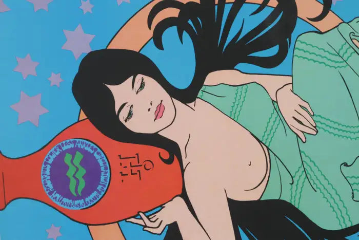 Aquarius Poster Zodiac star sign 1968
