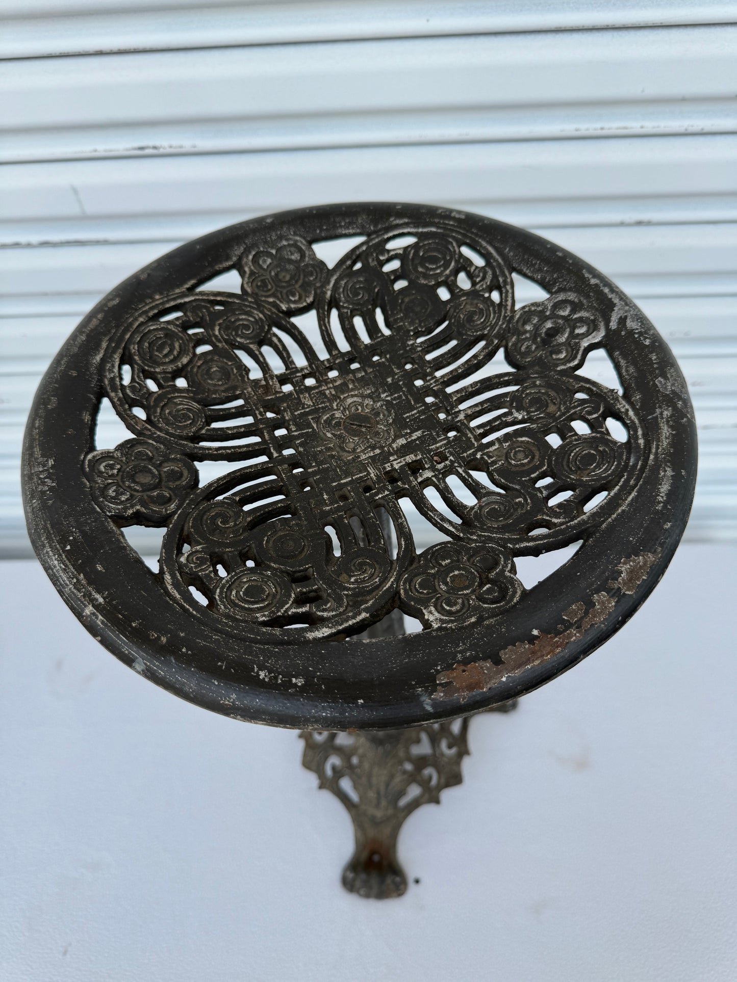 Set of Vintage Victorian Cast Iron Plant Stands