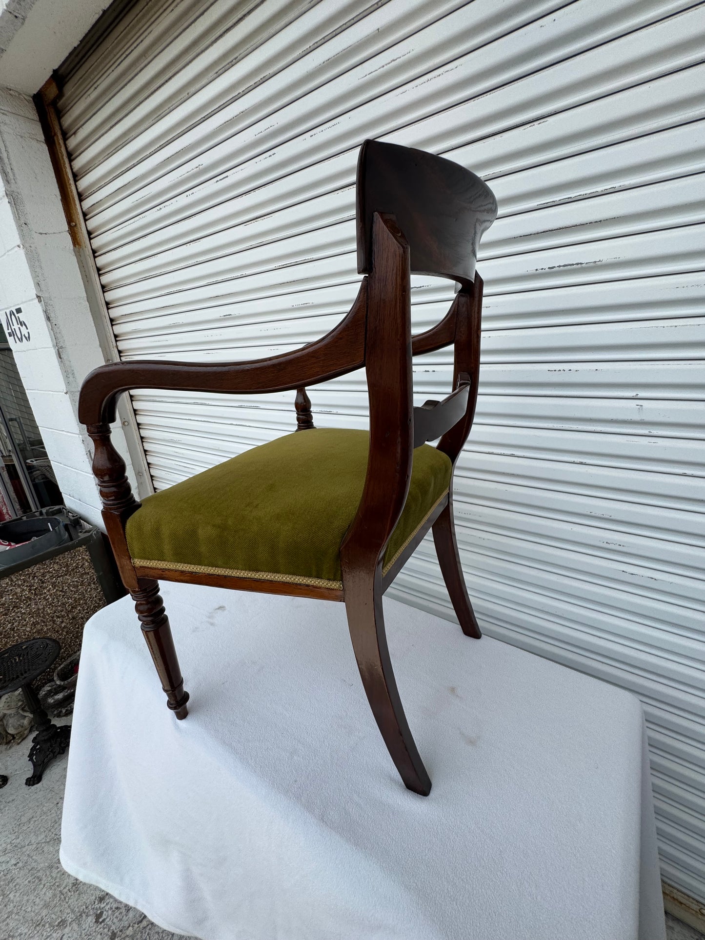 A George IV Mahogany Armchair