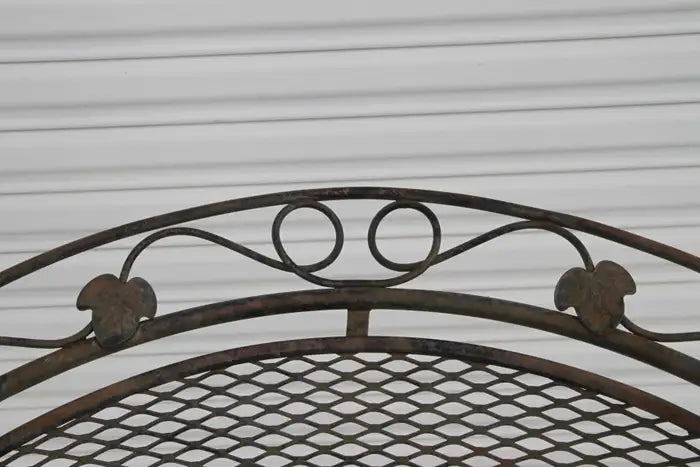 Metal patio table set
