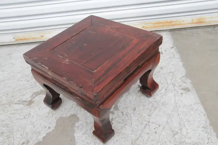 Wood footstool
