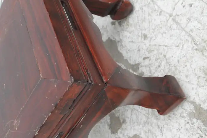Wood footstool