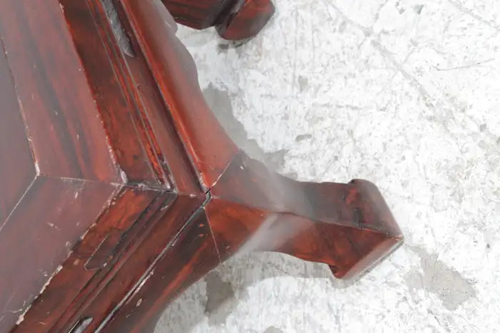 Wood footstool