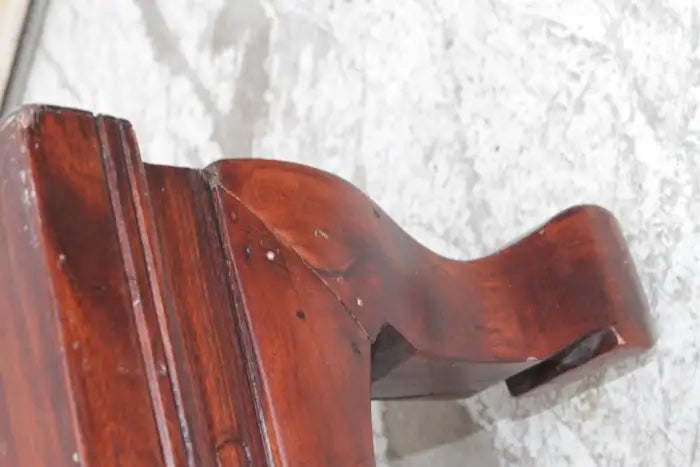Wood footstool