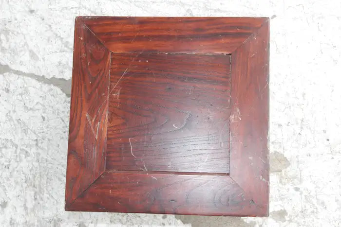 Wood footstool