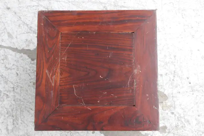 Wood footstool