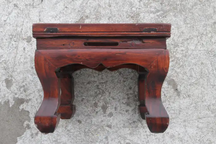 Wood footstool