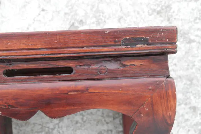 Wood footstool