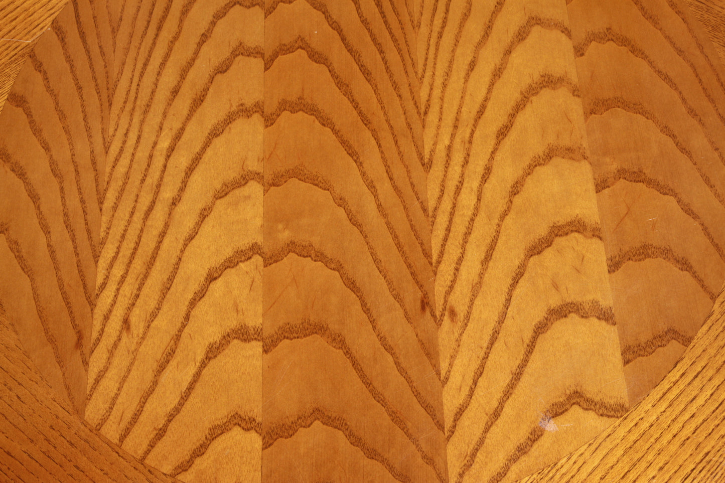 Round Oak End Table