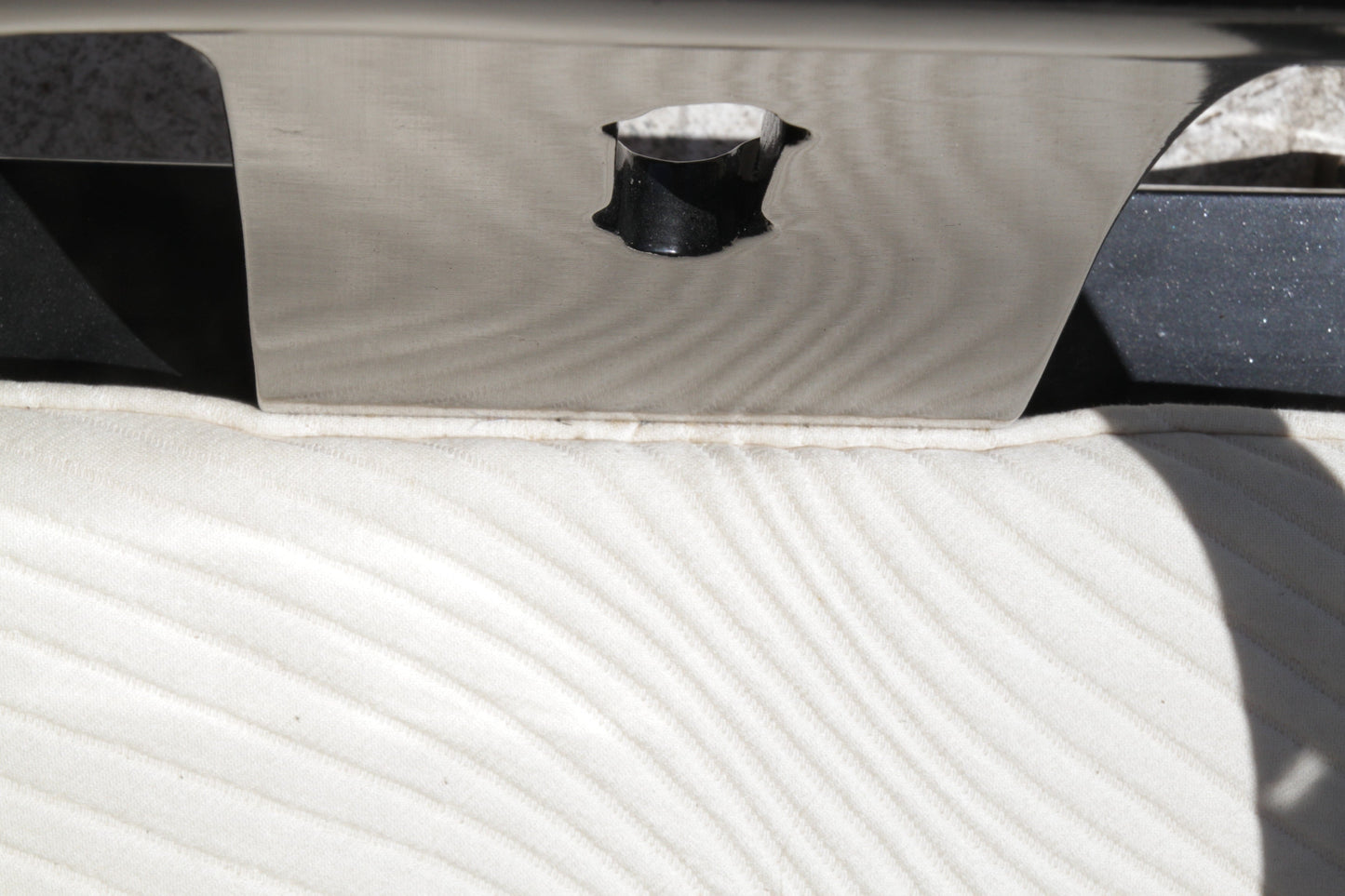 Asian Modern Black Lacquered Horseshoe Back Lounge Chair