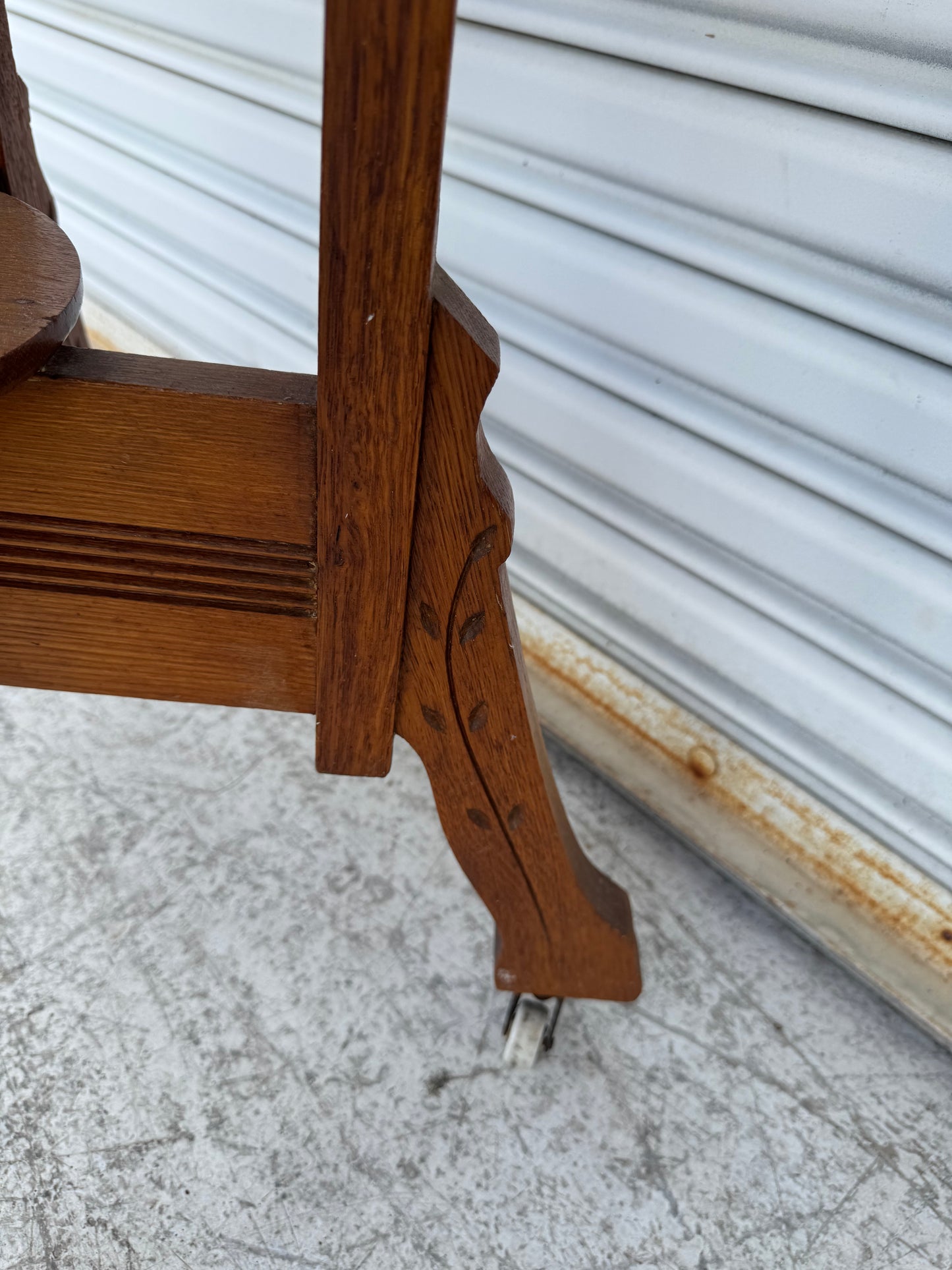 Antique Victorian Carved Wood Parlor Side Table