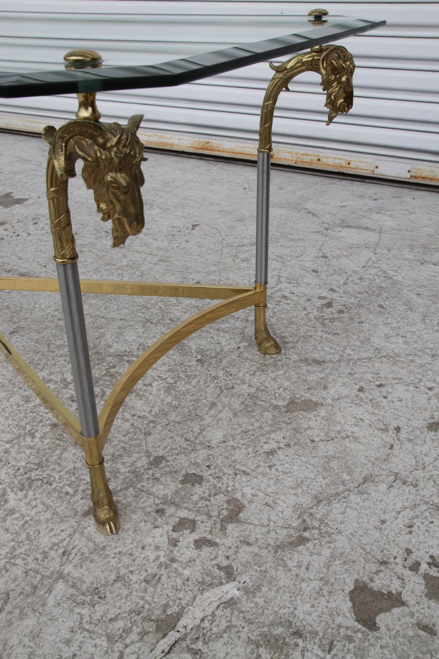 Vintage Ram's Head Coffee Cocktail Table