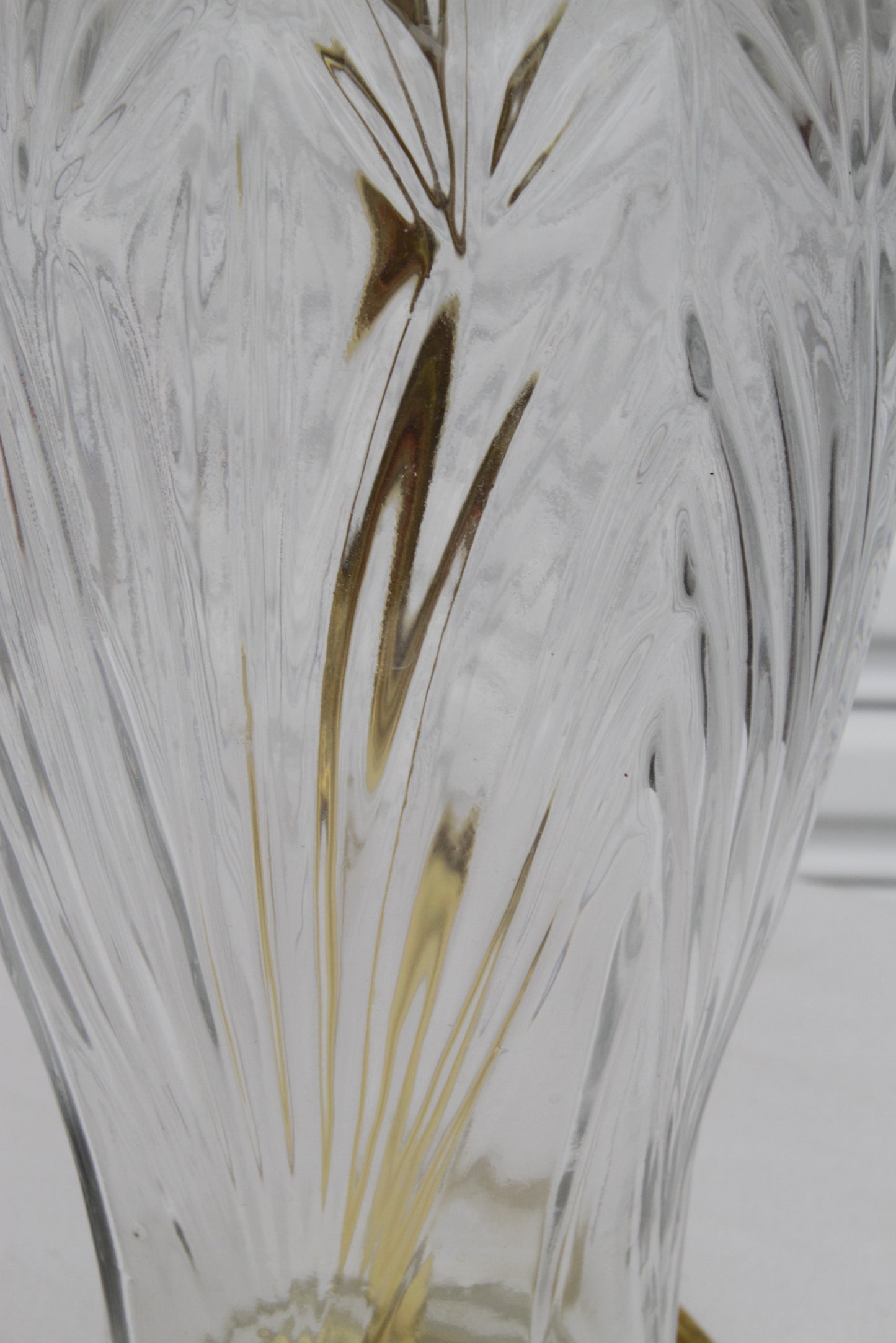 Hollywood Regency Brass & Crystal Glencar Table Lamp