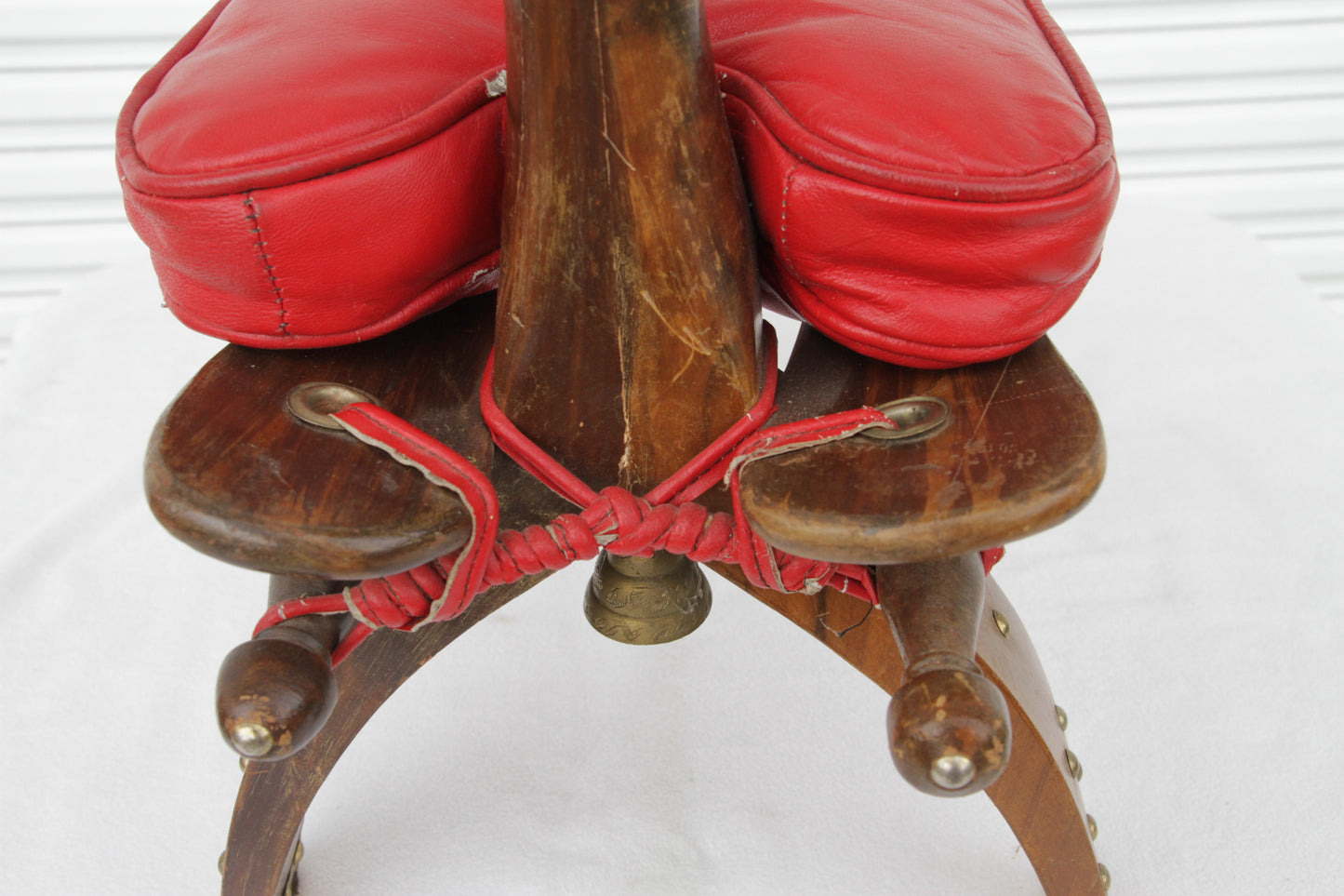 Moroccan Leather Camel Saddle Stool