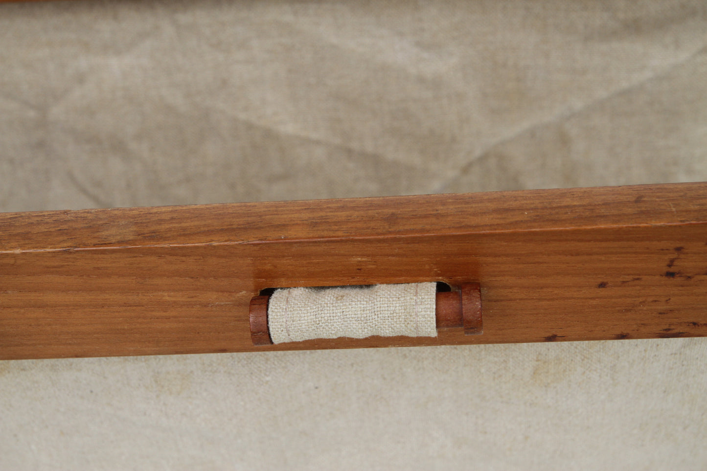 Danish Modern Magazine Table with Canvas Sling