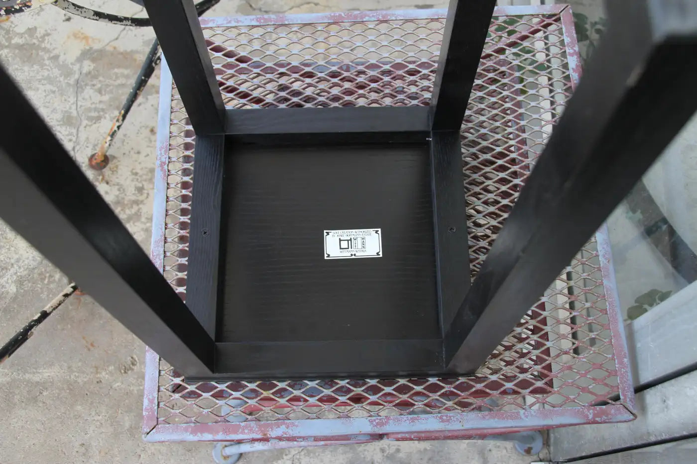 Josef Hoffmann antique black nesting tables