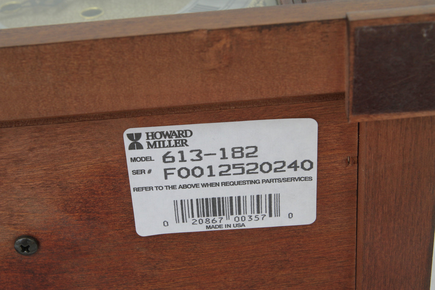 Howard Miller Graham Bracket Mantel Clock