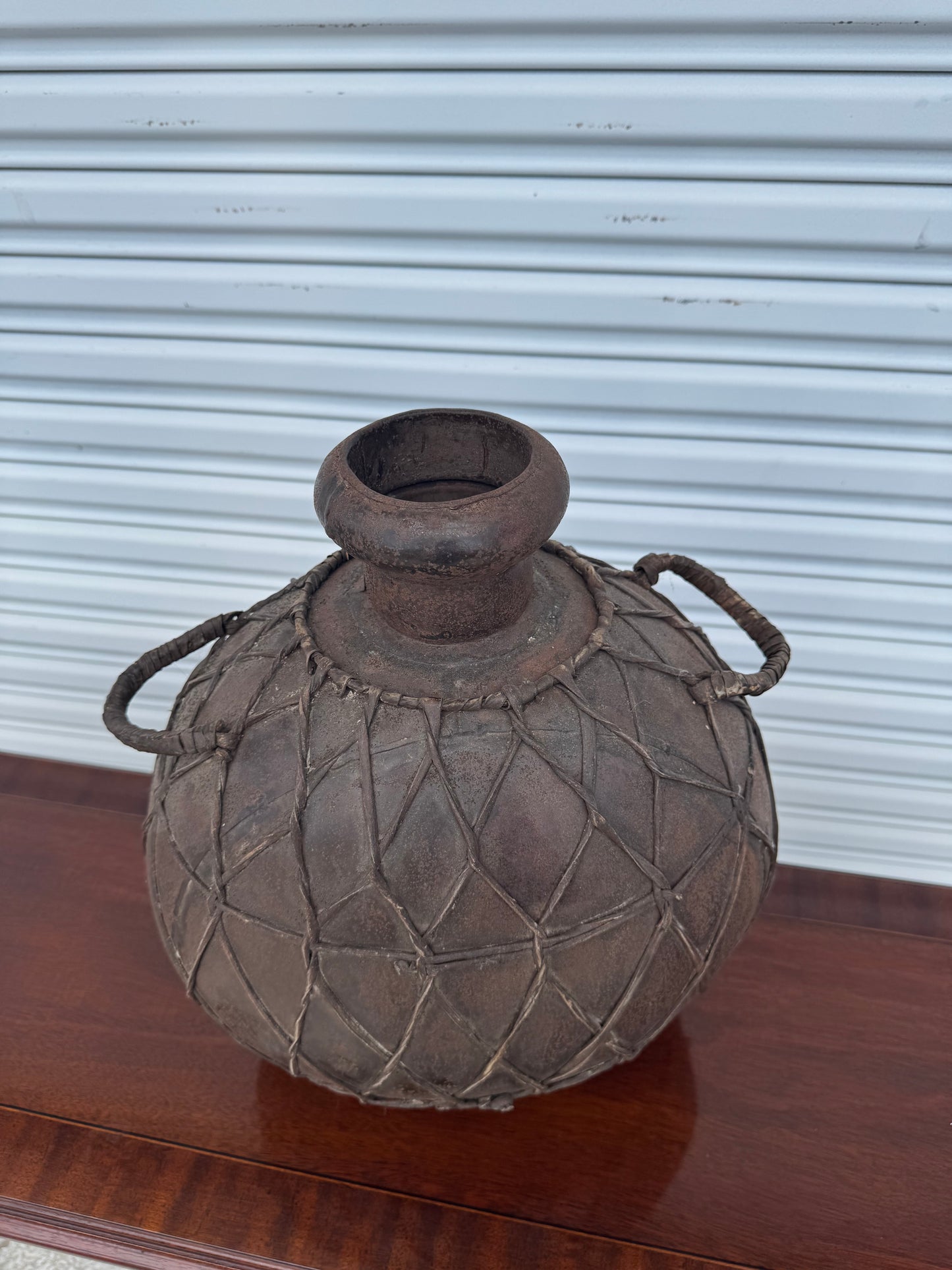 Handcrafted composite cast jug ideal for collectors of vintage and bohemian pottery