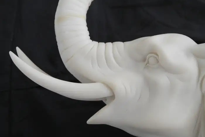 Cast Resin Good Luck Trunk Elephant
