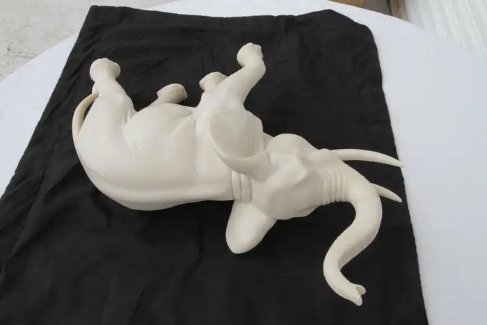 Cast Resin Good Luck Trunk Elephant