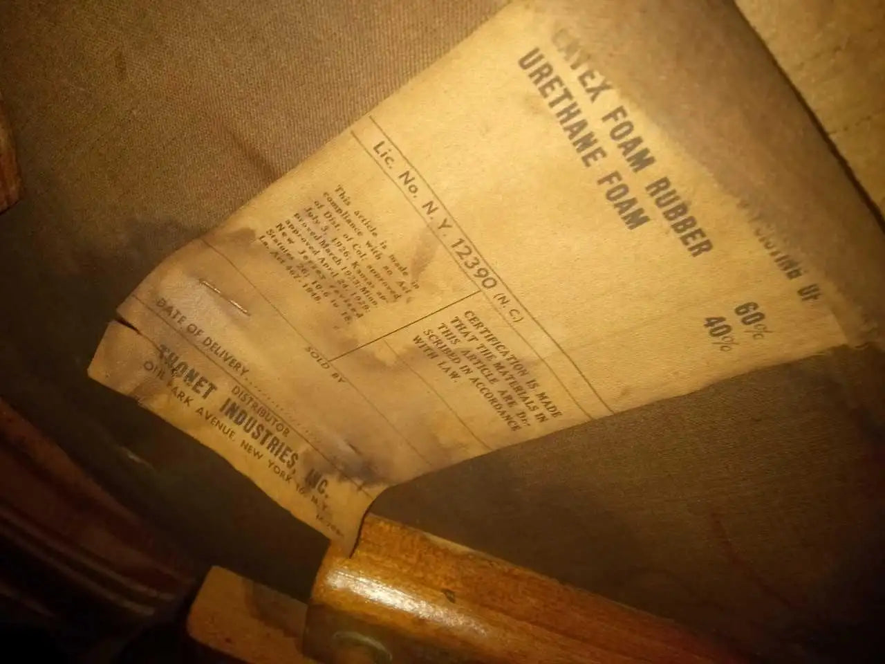 Thonet mid-century modern side chairs cream seat and back.​