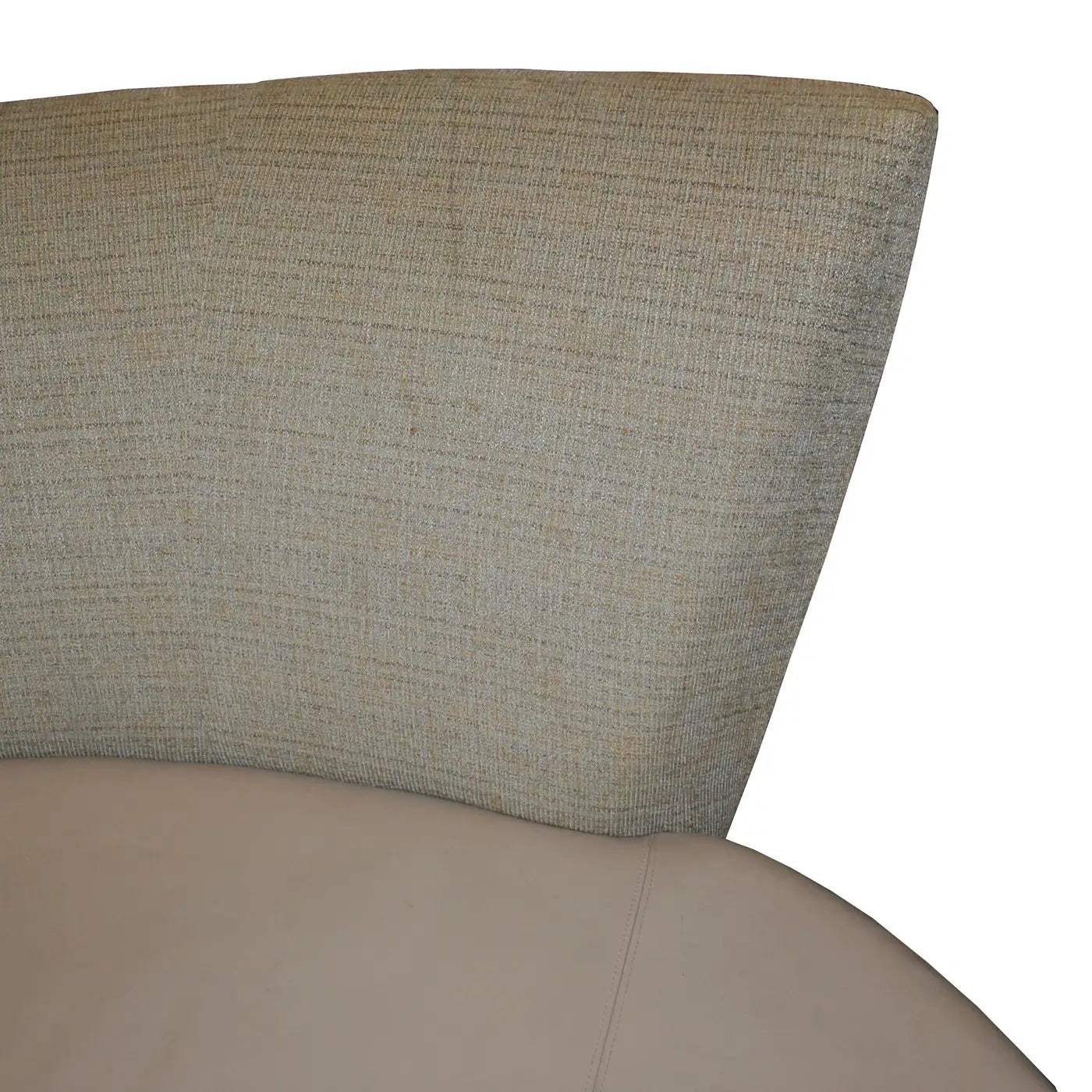 Modernist statement sofa with soft upholstery