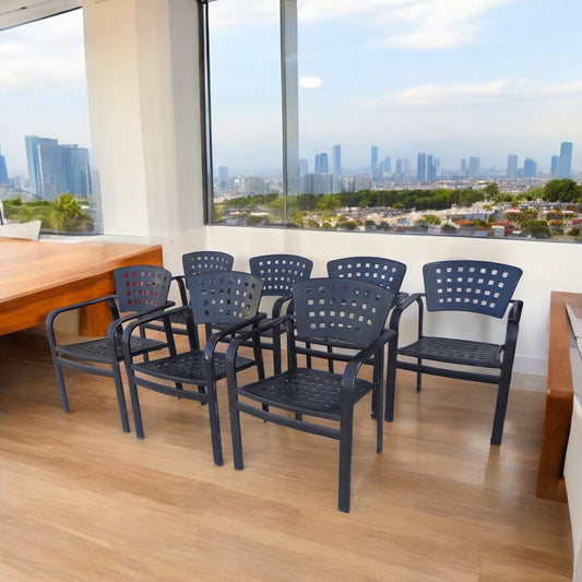 Impressions aluminum outdoor chair by Tropitone in patio setting
