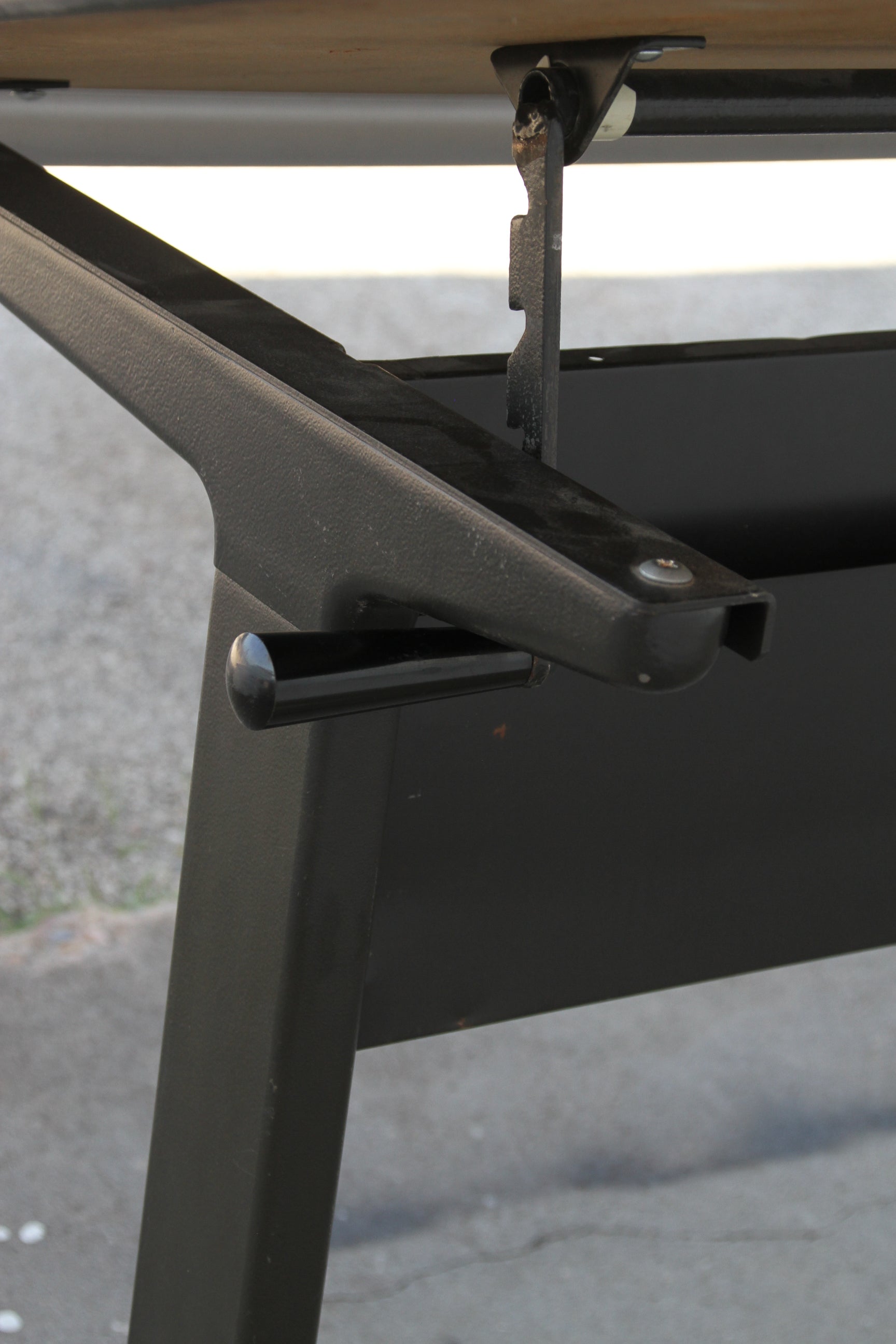 Metal and laminate drafting desk in studio