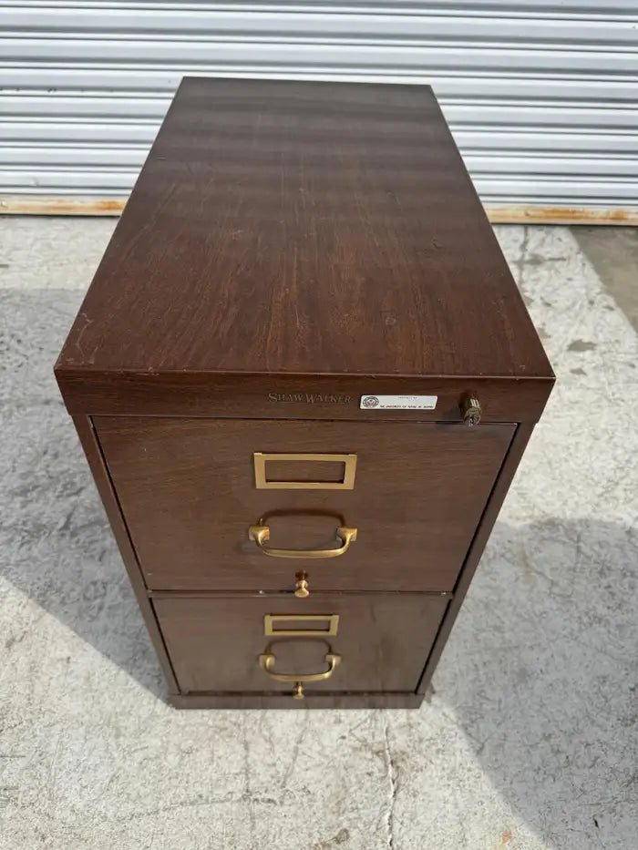antique style filing cabinet wood grain metal drawer unit