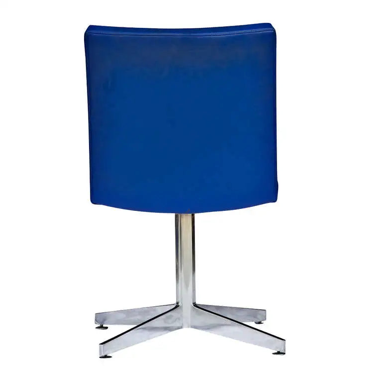 Classic blue vinyl Good Form office chair