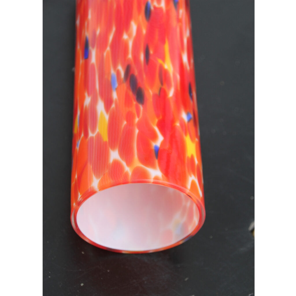 Unique Italian Murano red swirl glass pendant ceiling fixture