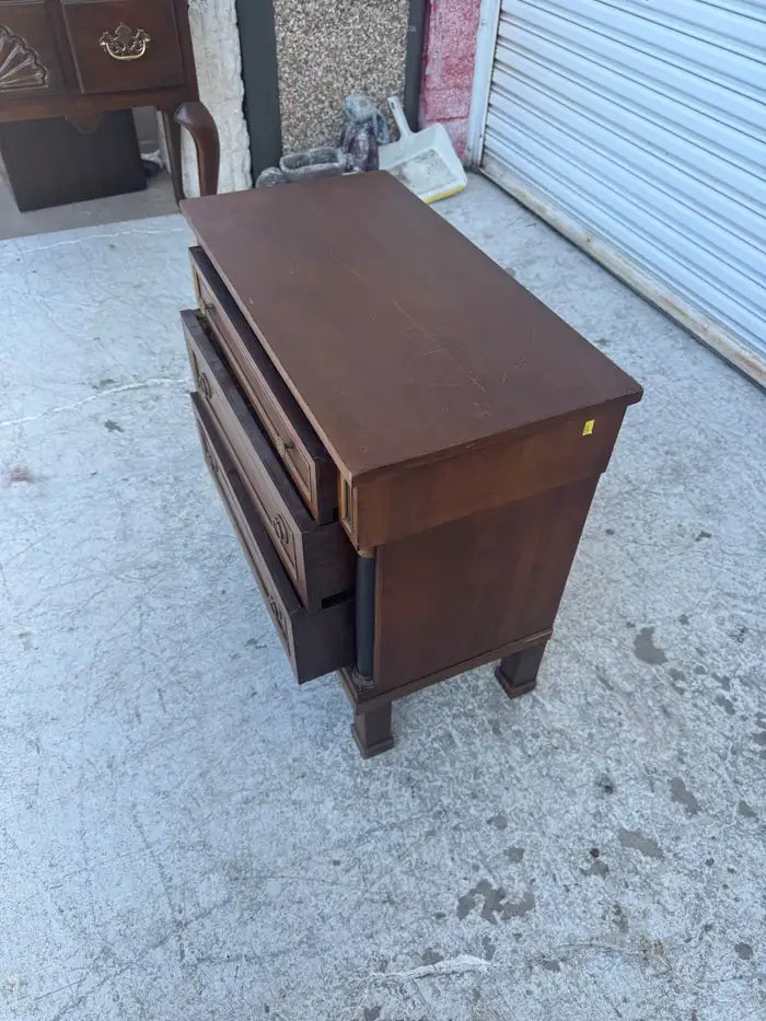 Antique Empire nightstand with Italian craftsmanship